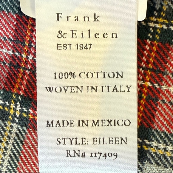 Frank & Eileen EILEEN Relax Button Up Plaid Shirt Size XS - Picture 4 of 10